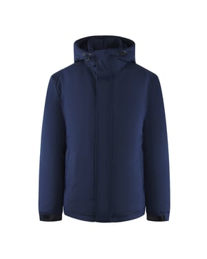 Ice Iceberg effen marineblauwe jas met capuchon
