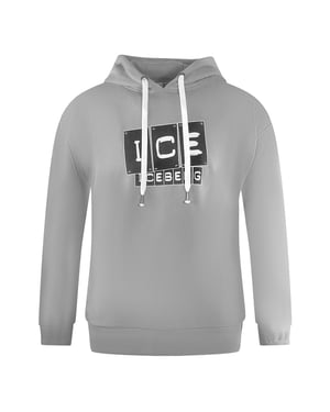 Ice Iceberg Bold Blocked Logo Grijze Hoodie