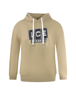 Ice Iceberg vetgedrukte logo beige hoodie