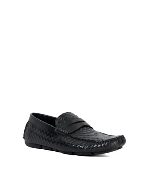 Dune Mens Bradlay Woven - Leather Stamp Weave Driver