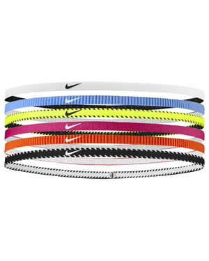 Nike Classic Flexible Slim Hairband (Pack of 6) (Multicoloured)