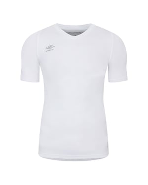 Umbro Unisex Elite V-hals Base Layer Top voor volwassenen (Wit)