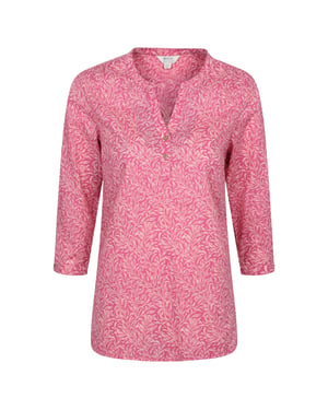 Mountain Warehouse Dames/Dames Petra Gebloemd 3/4 Mouw Shirt (Helder Roze)