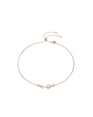 Swarovski 'Constella Bars' Dames Gouden Geplateerde Metalen Ketting - Roze 5729504