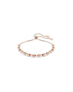 Swarovski 'Matrix Pearl' Dames Gouden Geplateerde Metalen Armband - Roze 5729506