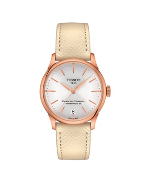 Tissot T-classic Chemin Des Tourelles Powermatic 80 Women's Beige Watch T1392073603100