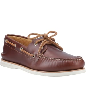 Sperry Authentic Gold Cup Leren Heren Bootschoenen In Het Bruin