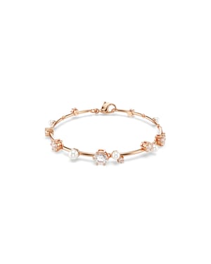 Swarovski 'Constella Bars' Women's Gold Plated Metal Bracelet - Rose 5729505