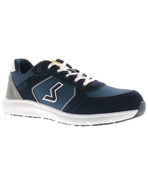 Tradesafe Mens Safety Shoes Trainers Composite Toe Warren Leather blue