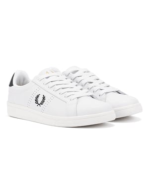 Fred Perry B721 Leather Men's White/Navy Trainers