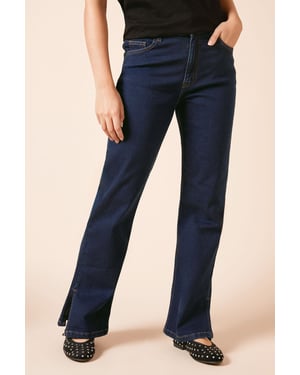 Straight Leg Jean With Side Split