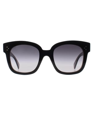 Celine Square Womens Shiny Black Smoke Gradient New Audrey CL4002UN