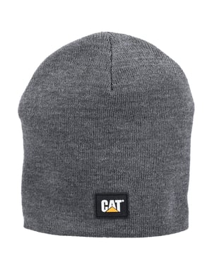 Caterpillar Logotyp Stickad Unisex Vuxen Grå Mössa
