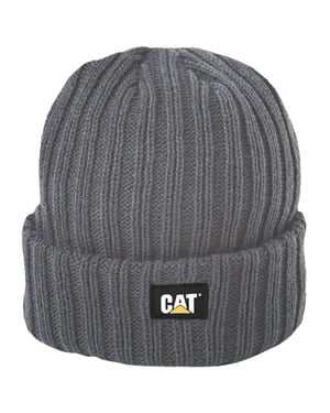 Caterpillar Rib Klocka Unisex Vuxna Grå Mössa