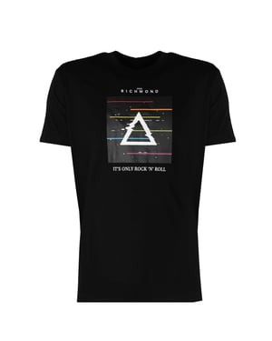 John Richmond T-Shirt manlig Svart