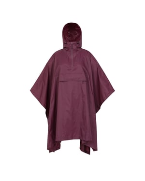 Mountain Warehouse Dames/Dames Pakka Waterdichte Poncho (Donkerpaars)