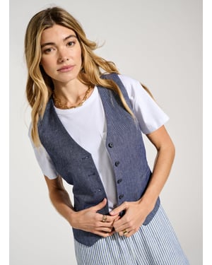 Ulrika Linen Waistcoat
