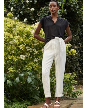 Jaycee Linen Tapered Trousers