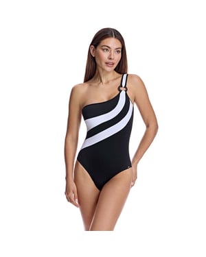Asymmetrical swimsuit with cups W251611 Women