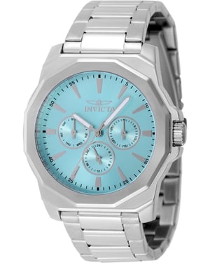 Invicta Speedway 48913 Heren Horloge - Quartz Uurwerk - Roestvrij Staal met blauwe Wijzerplaat - 42mm