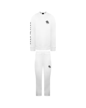 Born Rich Elvan Crew Mens White Tracksuit