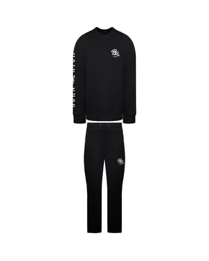 Born Rich Elvan Crew Mens Black Tracksuit