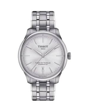 Tissot Chemin Des Tourelles Powermatic 80 Men's Silver Watch T1398071103100