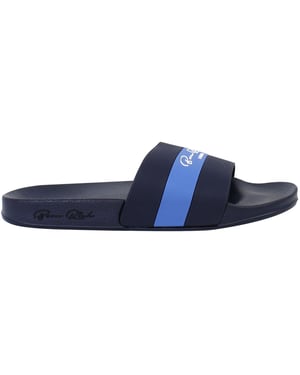 Born Rich Aurelio Mens Navy Sliders