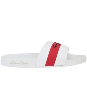 Born Rich Aurelio Mens White/Pink Sliders
