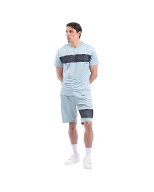 D Rock Mens Summer Outfit 2 Piece Set, Shorts and T Shirt Set