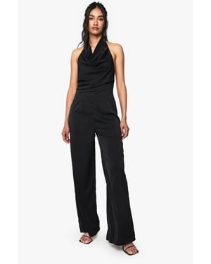 Satin Cowl Neck Jumpsuit