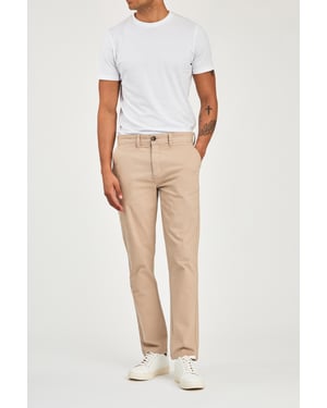 Stone Straight Leg Button-Up Trouser