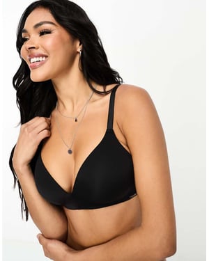 Boux Avenue A-DD cup lounge wireless bra in black