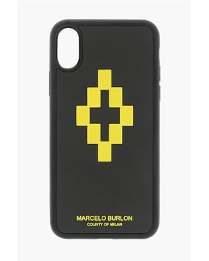 Svart präglat tryckt CROSS 3D XS iPhone-skal