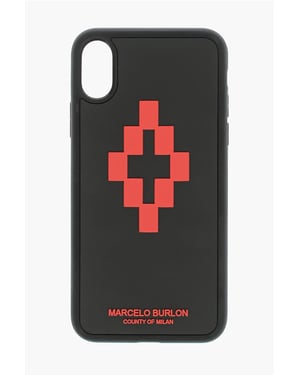 Svart präglat tryckt CROSS 3D XS iPhone-skal