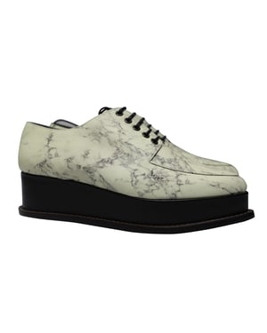 Öppningsceremoni Eleanora Platform Oxfords i marmormönster i läder