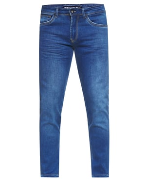 Jeansbroek "MELVIN" slim fit katoen stretch