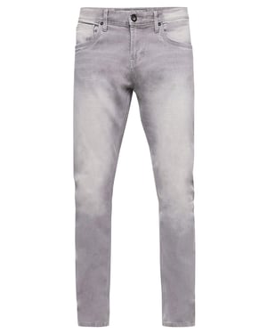 Grijze gebruikte jeansbroek "MELVIN" slim fit katoen-stretch
