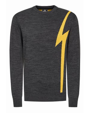Flash gebreide trui met ronde hals