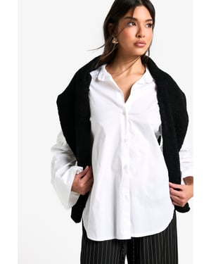 Dip Hem Oversized Shirt
