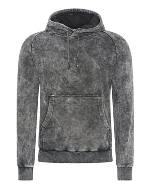 Gewassen hoodie met een used look