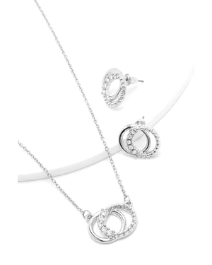 Links Necklace And Earring Set