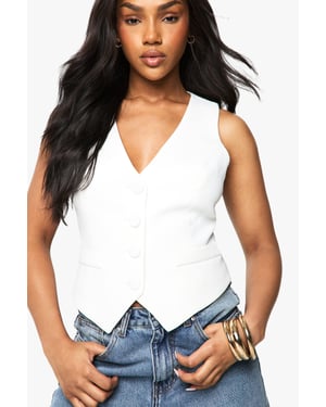 Fitted Seam Detail Waistcoat