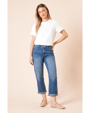 Boyfriends Ankle Grazer Fold Up Jeans