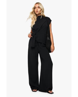 Woven Drape Blouse & Trouser Co-Ord