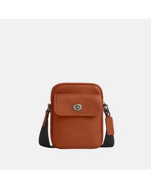Turnlock Crossbody in Smooth Grain Leather