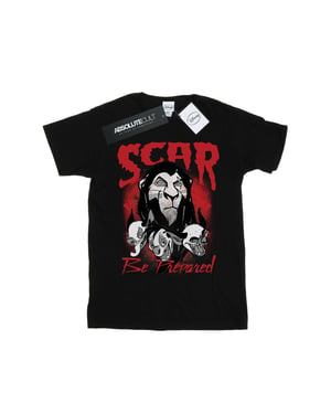 Disney Heren The Lion King Scar Wees Voorbereid T-Shirt (Zwart)