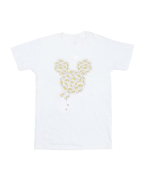 Disney Dames/Dames Mickey Mouse Kamille Hoofd Katoenen Vriendje T-shirt (Wit)