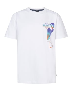 Petrol Industries - Jongens Backprint T-shirt Palmbreeze - Wit
