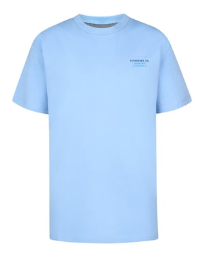 Petrol Industries - Jongens Backprint T-shirt Flamingoline - Blauw